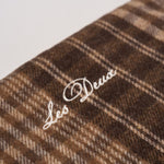 Sciarpa uomo tartan marrone e beige 1002561 MOLEBROWN LES DEUX 