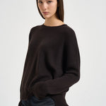 Maglia donna Mila in cashmere moro 201726 DARKOAK LISA YANG 