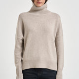 Dolcevita donna Heidi in cashmere tortora 202113 SAND LISA YANG 