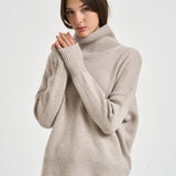 Dolcevita donna Heidi in cashmere tortora 202113 SAND LISA YANG 