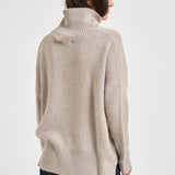 Dolcevita donna Heidi in cashmere tortora 202113 SAND LISA YANG 