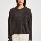 Maglia donna Lexia in cashmere marrone 2025374 WOODBRUSHED LISA YANG 