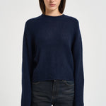 Maglia donna Solene girocollo blu navy 2026021 NAVY LISA YANG 
