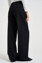 Pantaloni donna palazzo con tasche neri F6I38 Y69 LIVIANA CONTI 
