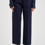 Pantaloni donna Punto milano cropped blu navy L6WWI49 N08 LIVIANA CONTI 