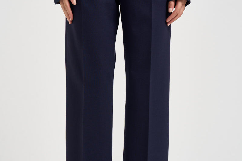 Pantaloni donna Punto milano cropped blu navy L6WWI49 N08 LIVIANA CONTI 
