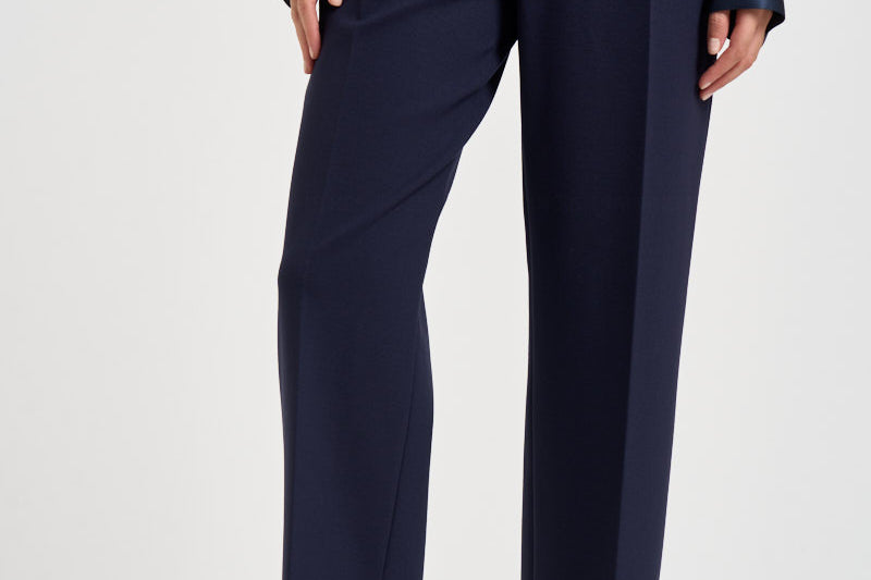 Pantaloni donna Punto milano cropped blu navy L6WWI49 N08 LIVIANA CONTI 