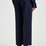 Pantaloni donna Punto milano cropped blu navy L6WWI49 N08 LIVIANA CONTI 