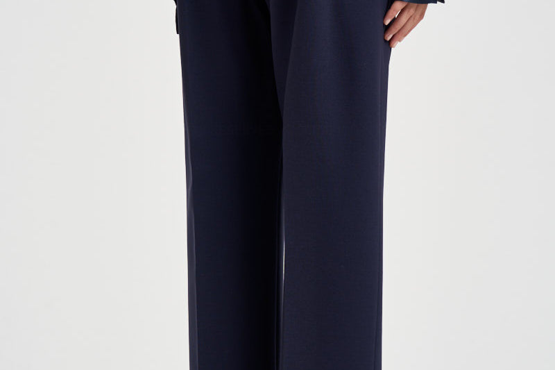 Pantaloni donna Punto milano cropped blu navy L6WWI49 N08 LIVIANA CONTI 