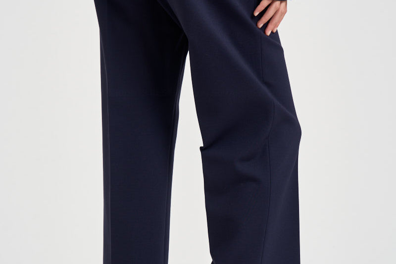 Pantaloni donna Punto milano cropped blu navy L6WWI49 N08 LIVIANA CONTI 