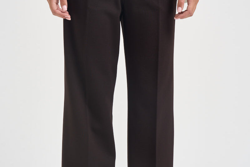 Pantaloni donna cropped marrone scuro L6WWI49 U85 LIVIANA CONTI 