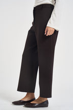 Pantaloni donna Punto milano cropped marroni L6WWI49 U85 LIVIANA CONTI 