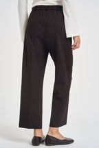 Pantaloni donna Punto milano cropped marroni L6WWI49 U85 LIVIANA CONTI 
