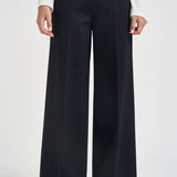 Pantaloni donna gamba larga con zip laterale nero L6WWI53 Y69 LIVIANA CONTI 
