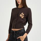 Cardigan donna Newton marrone scuro CA0040FA A1X05E50CL MARANT ETOILE 