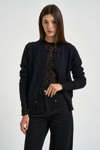 Cardigan donna Naia con bottoni nero CA0185FA A1L68E01BK MARANT ETOILE 