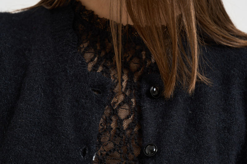 Cardigan donna Naia con bottoni nero CA0185FA A1L68E01BK MARANT ETOILE 