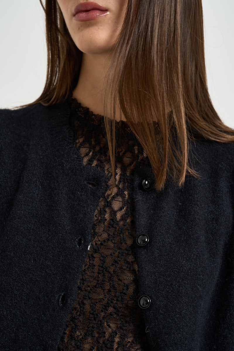Cardigan donna Naia con bottoni nero CA0185FA A1L68E01BK MARANT ETOILE 