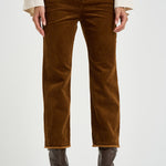 Pantalone donna in velluto a coste tabacco PA0708FA D3G02E50CA MARANT ETOILE 
