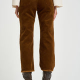 Pantalone donna in velluto a coste tabacco PA0708FA D3G02E50CA MARANT ETOILE 