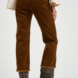Pantalone donna in velluto a coste tabacco PA0708FA D3G02E50CA MARANT ETOILE 