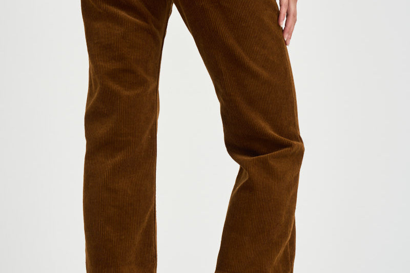 Pantalone donna in velluto a coste tabacco PA0708FA D3G02E50CA MARANT ETOILE 