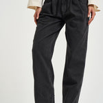 Jeans donna ilsa con coulisse nero PA0738FA D3H01E02FK MARANT ETOILE 
