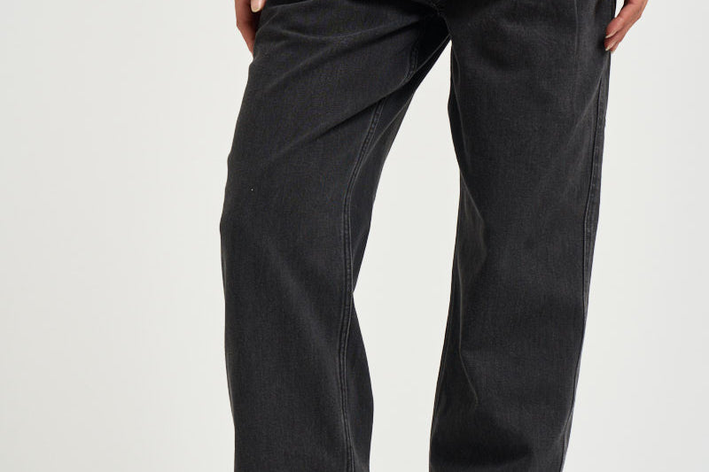 Jeans donna ilsa con coulisse nero PA0738FA D3H01E02FK MARANT ETOILE 