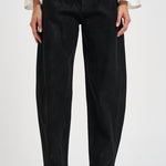 Pantalone donna Belky nero effetto pelle PA0780FA D3D01E01BK MARANT ETOILE 