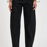 Pantalone donna Belky nero effetto pelle PA0780FA D3D01E01BK MARANT ETOILE 