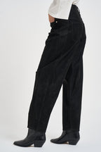 Pantalone donna Belky nero effetto pelle PA0780FA D3D01E01BK MARANT ETOILE 