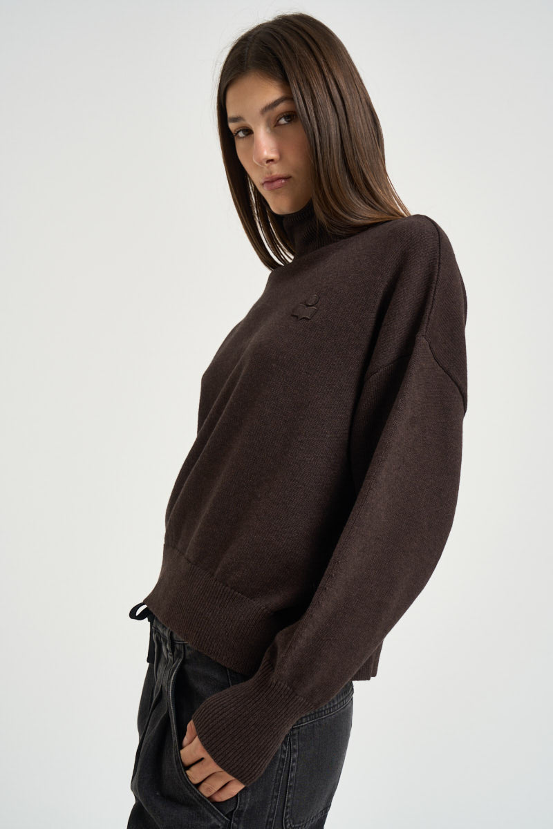 Maglia donna Nasha dolcevita cioccolato PU0663FA C1L17E50CL MARANT ETOILE 