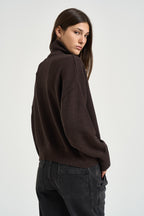 Maglia donna Nasha dolcevita cioccolato PU0663FA C1L17E50CL MARANT ETOILE 