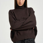Maglia donna Nasha dolcevita cioccolato PU0663FA C1L17E50CL MARANT ETOILE 