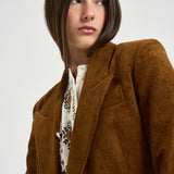 Blazer donna a coste in velluto tabacco VE0686FA D3G02E50CA MARANT ETOILE 