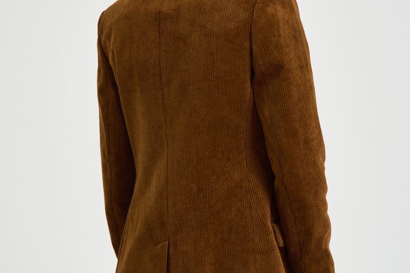 Blazer donna a coste in velluto tabacco VE0686FA D3G02E50CA MARANT ETOILE 
