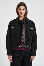 Giacca donna Belma corta nera VE0732FA D3D01E01BK MARANT ETOILE 