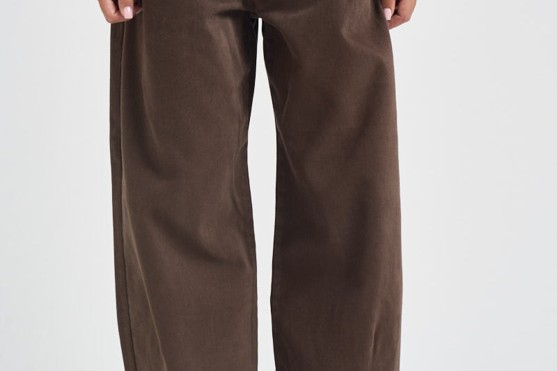 Jeans donna gamba dritta in denim marroni ORDINE 10496003 MAX MARA WEEKEND 
