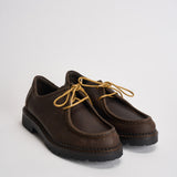 Scarpe uomo stringate marrone scuro L1710 CRAZYBROWN MAZE 