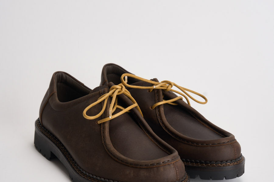 Scarpe uomo stringate marrone scuro L1710 CRAZYBROWN MAZE 