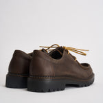 Scarpe uomo stringate marrone scuro L1710 CRAZYBROWN MAZE 
