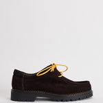 Scarpe uomo stringate suede marrone scuro L1710 SUEDEDARK BROWN MAZE 