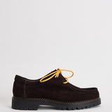 Scarpe uomo stringate suede marrone scuro L1710 SUEDEDARK BROWN MAZE 