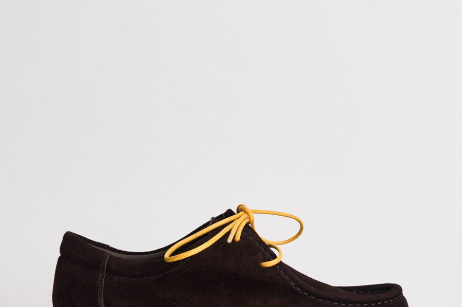 Scarpe uomo stringate suede marrone scuro L1710 SUEDEDARK BROWN MAZE 