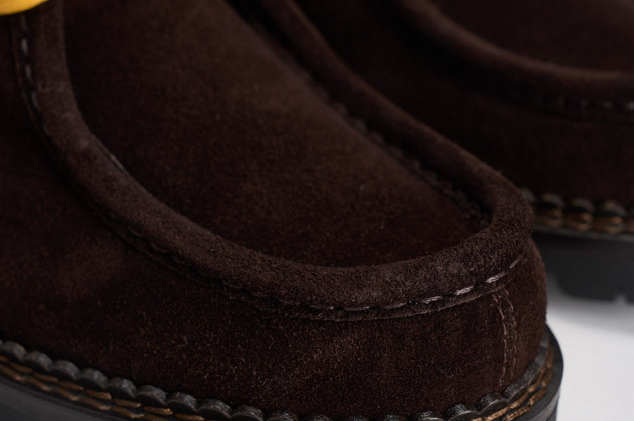 Scarpe uomo stringate suede marrone scuro L1710 SUEDEDARK BROWN MAZE 