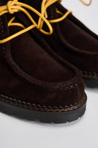Scarpe uomo stringate suede marrone scuro L1710 SUEDEDARK BROWN MAZE 