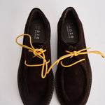 Scarpe uomo stringate suede marrone scuro L1710 SUEDEDARK BROWN MAZE 