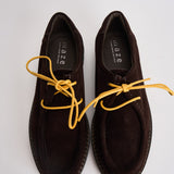 Scarpe uomo stringate suede marrone scuro L1710 SUEDEDARK BROWN MAZE 