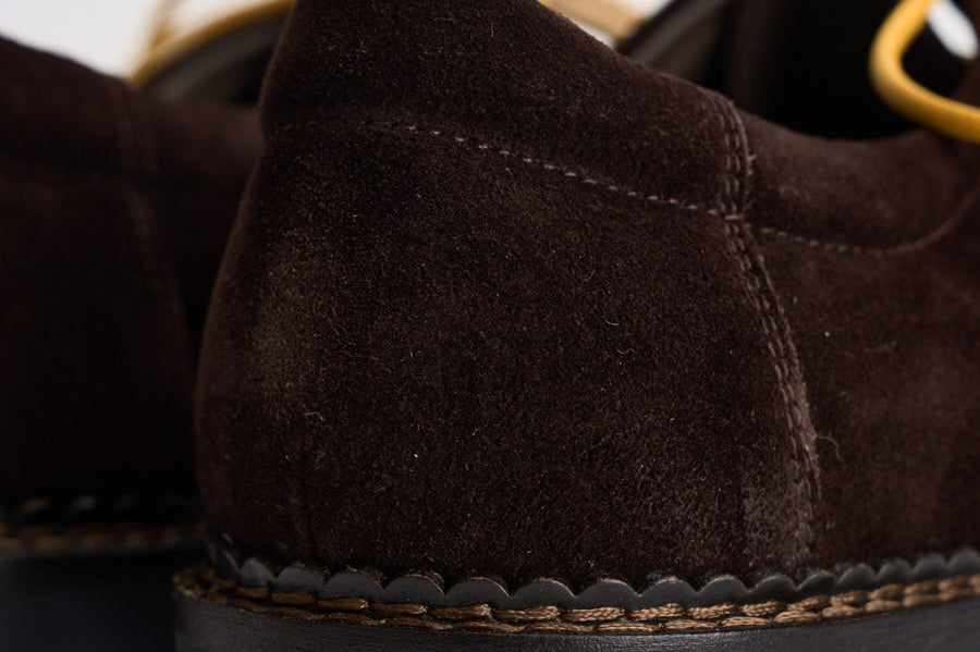 Scarpe uomo stringate suede marrone scuro L1710 SUEDEDARK BROWN MAZE 