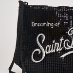 Pochette donna Aline con paillettes nera ALINEPAILLETTES 00315M MC2 SAINT BARTH 